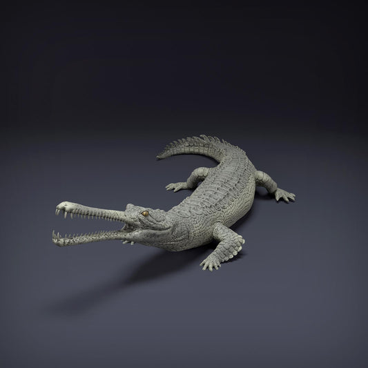 Productfoto Dier Figuur Diorama, Modelbouw: 0: Jungle Dier Figuur: Gangesgavial – Gharial (Ref 01_01_80)