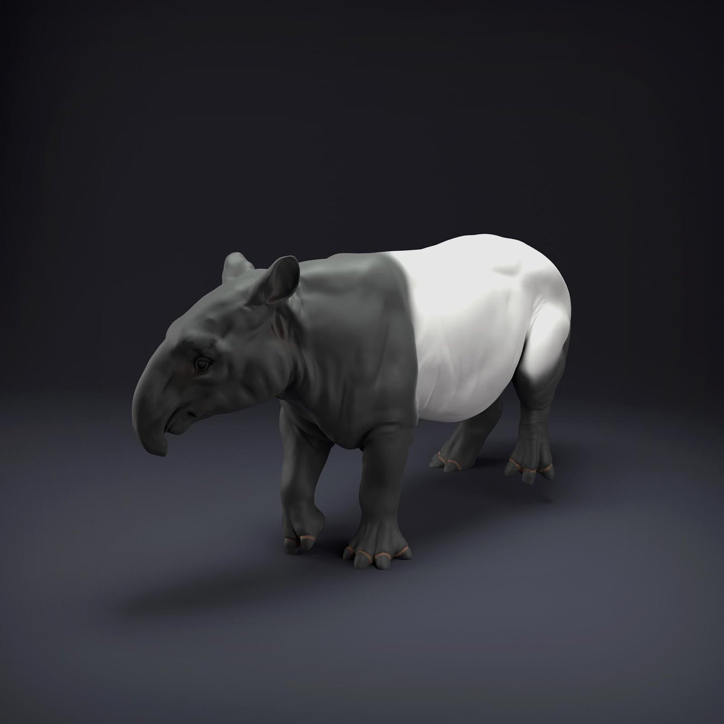 Productfoto Dierfiguur Diorama, Modelbouw: 0: Jungle Dierfiguur: Maleisische Tapir (Ref 01_01_86)