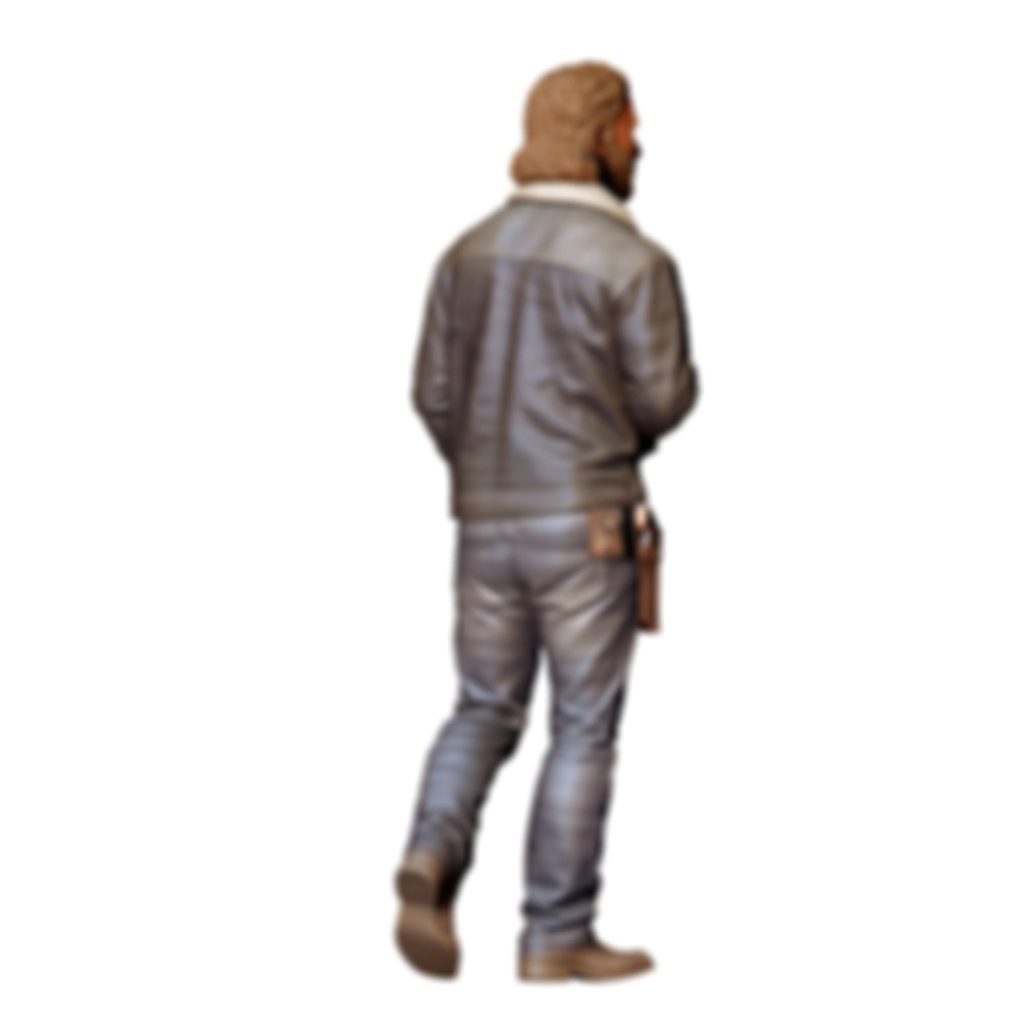 3DP Miniatures 2: Stehende Figur: Mann mit Gewehr & Holster (Ref. Nr. 491)