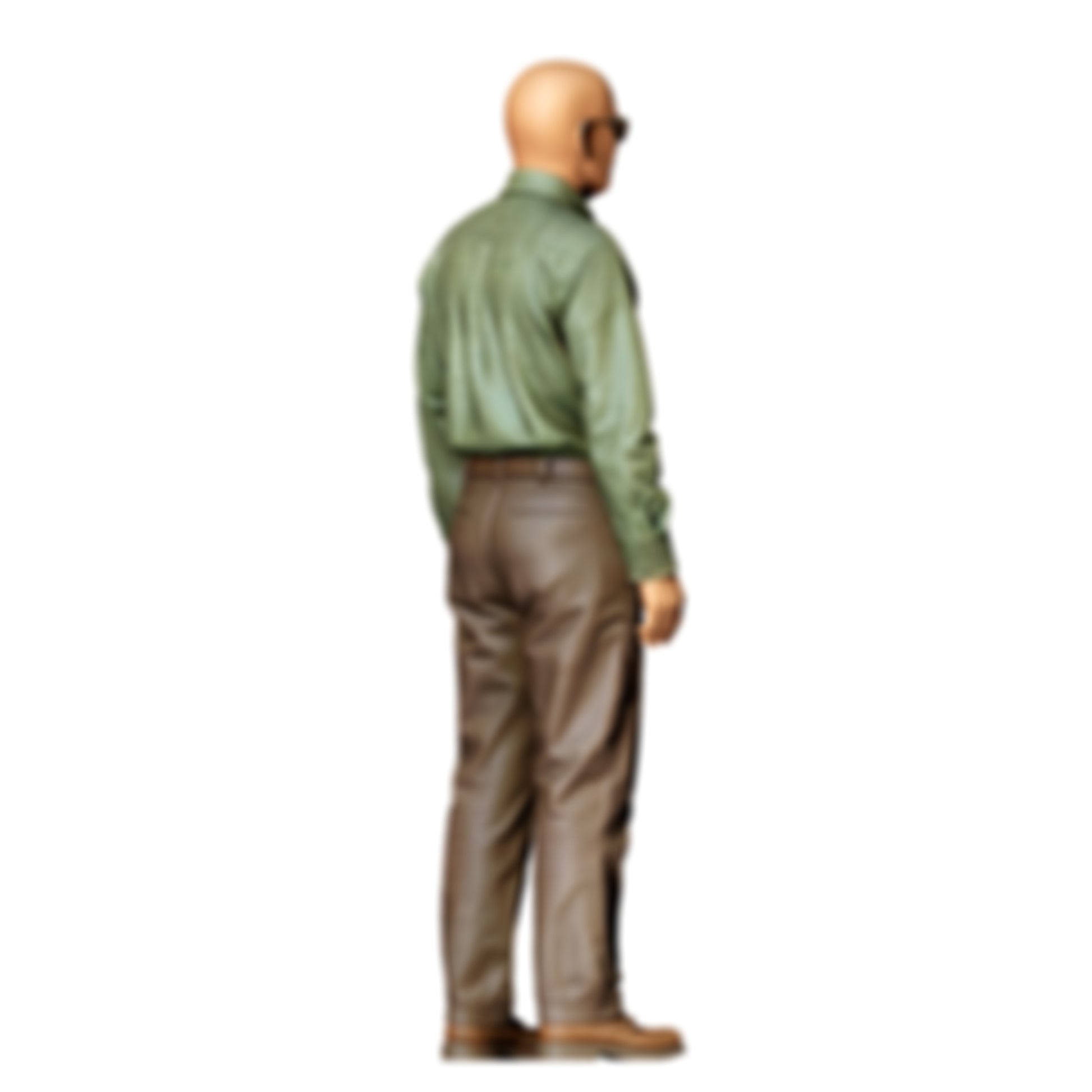 3DP Miniatures 1: Stehende Figur: Mann mit Sonnenbrille & Langarmhemd (Ref. Nr. 507)
