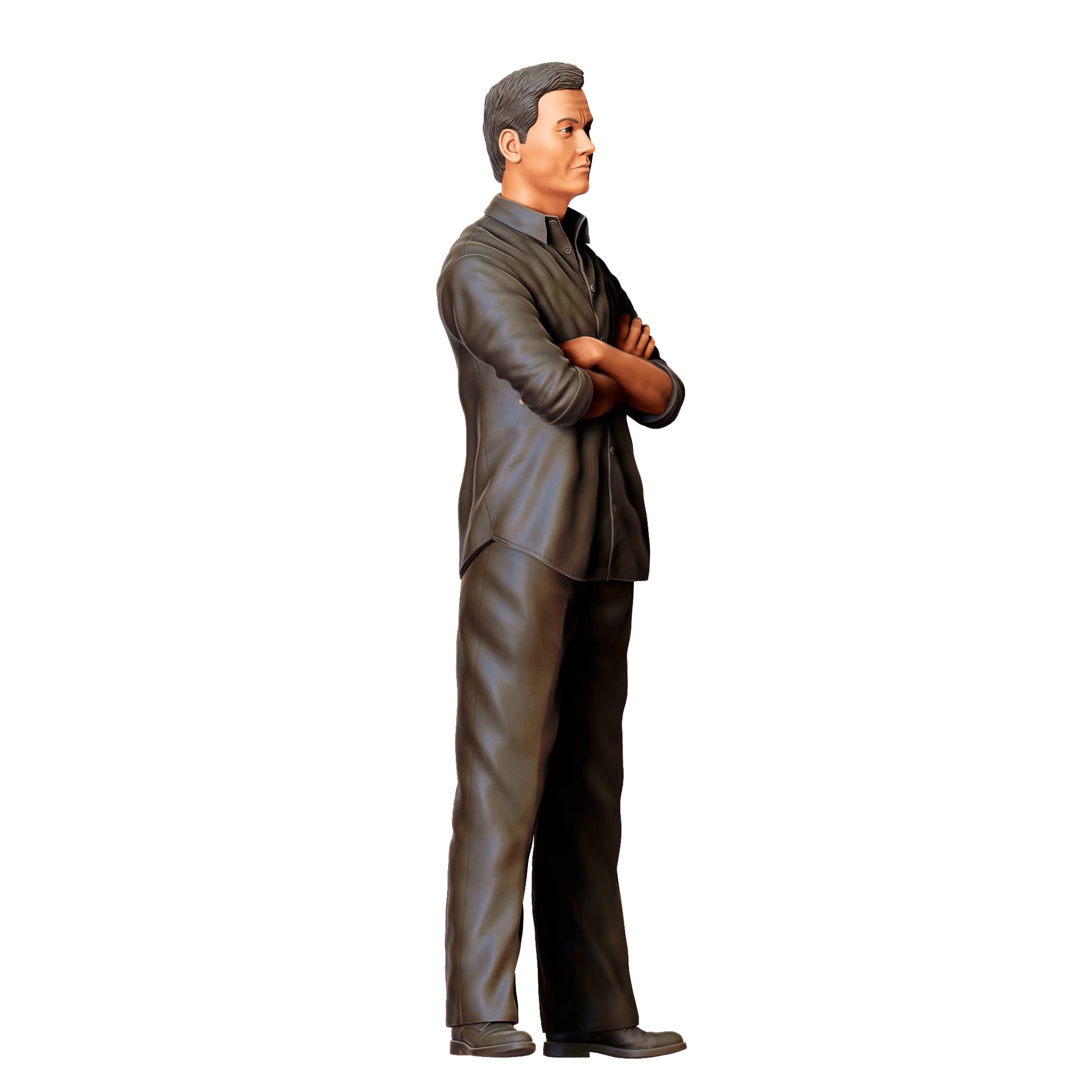 3DP Miniatures 1: Stehende Figur: Person mit verschränkten Armen in Hemd & Hose (Ref. Nr. 472)