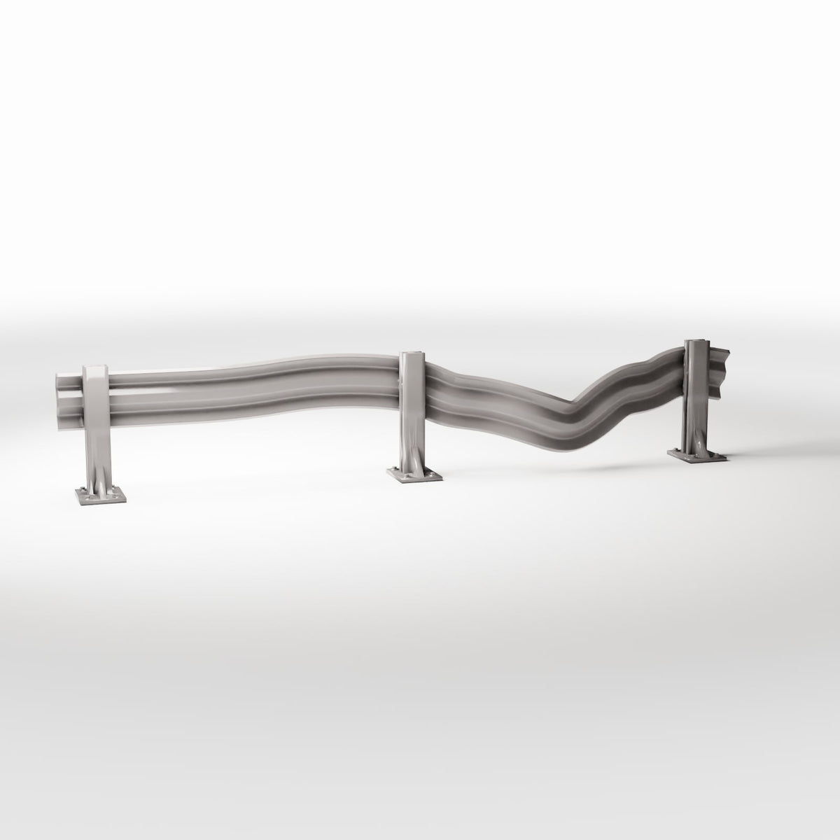 Productfoto diorama en modelbouw 3: Diorama-weg: beschadigde vangrail (Ref. 1000D)