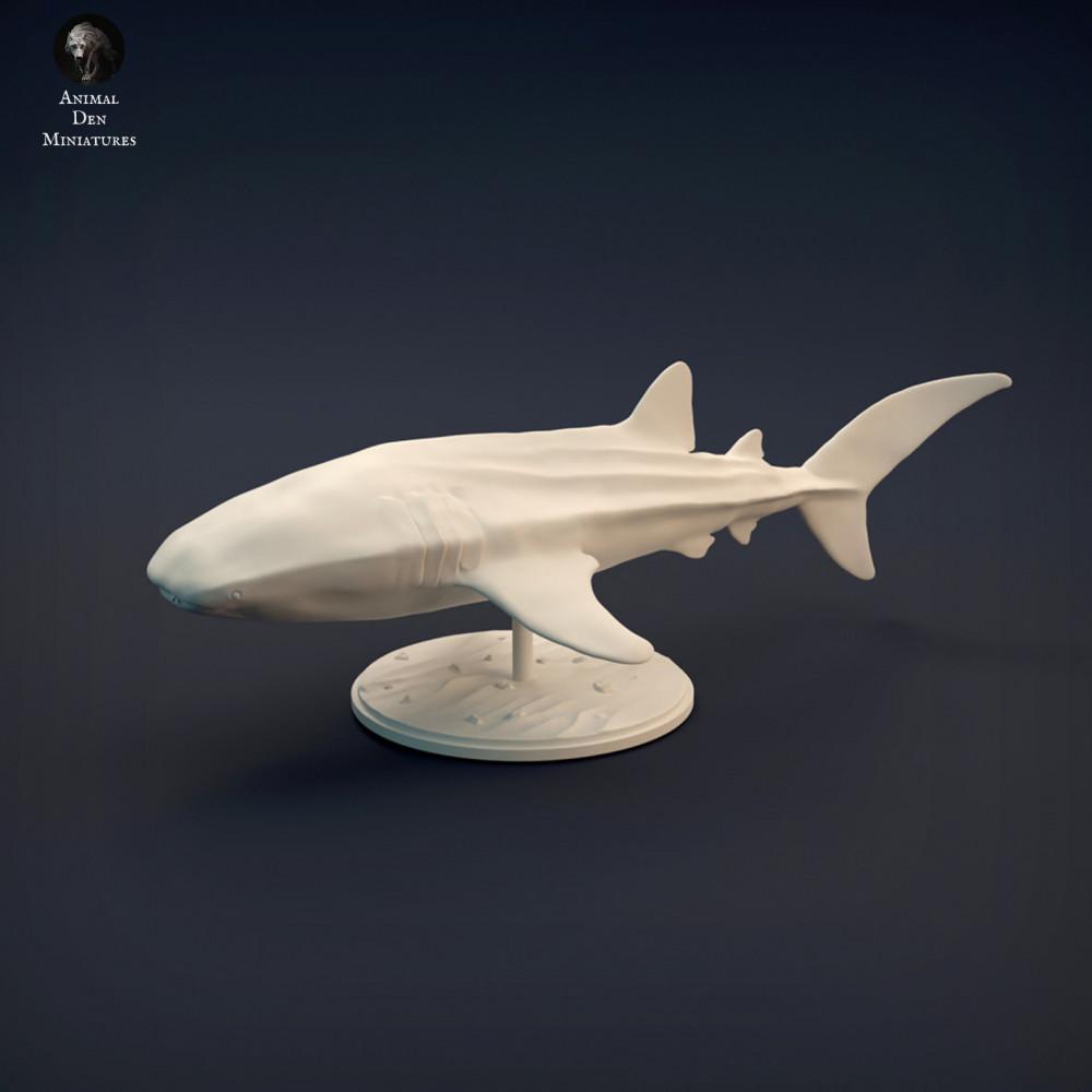 Productfoto dierenfiguur Animal Den Miniatures 0: zeedierfiguur: walvishaai (22_02_01)