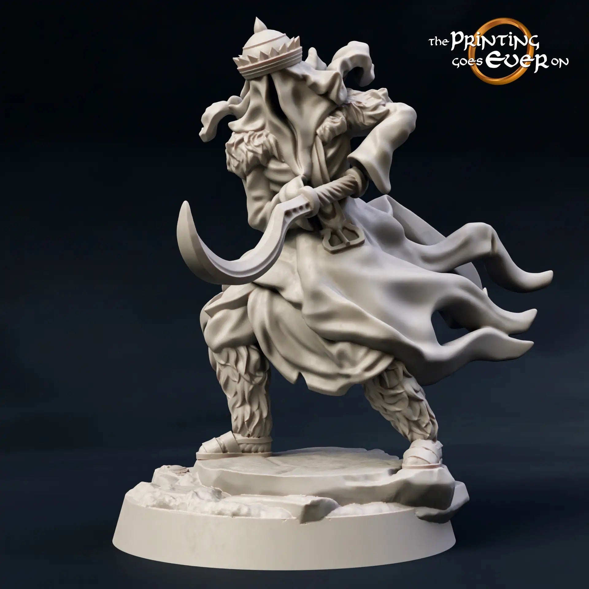 Productfoto Tabletop 28mm The Printing Goes Ever On (TPGEO) 0: Donkere krijgers in gevecht met dappere krijgers: Zwarte figuren vallen helden aan
