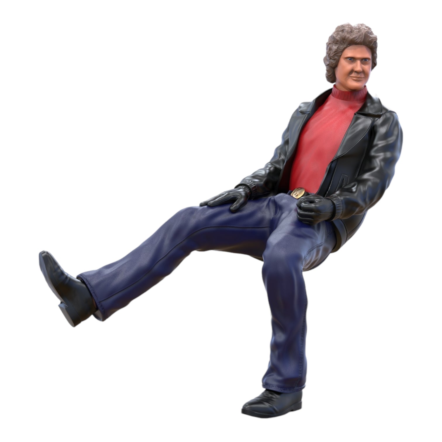 Productfoto diorama en modelbouw miniatuur figuur: Coole kerel zittend