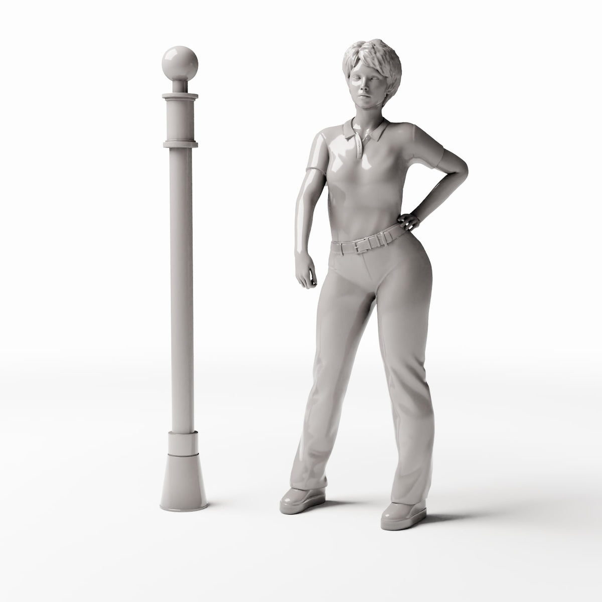 Productfoto diorama en modelbouw 1: Straatdiorama: decoratieve straatpaal (Ref. 1046D)
