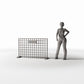 Productfoto diorama en modelbouw 1: Straatdiorama: metalen dranghek voor publieksbeheersing (Ref. 1049D)
