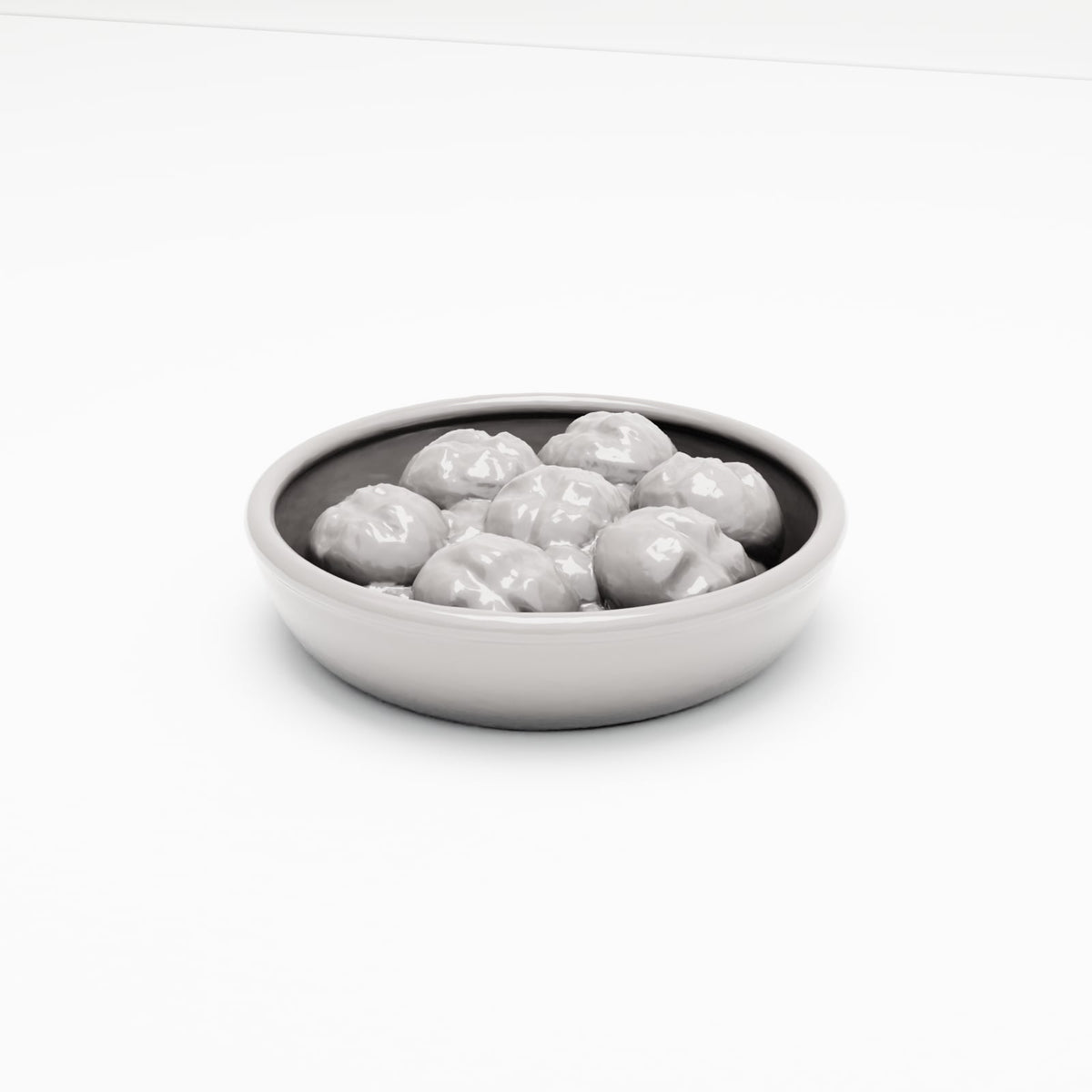 MyPortal 104 0: Diorama Küche & Tafel: Keramik-Brotschale mit Brötchen (Ref. 104D)