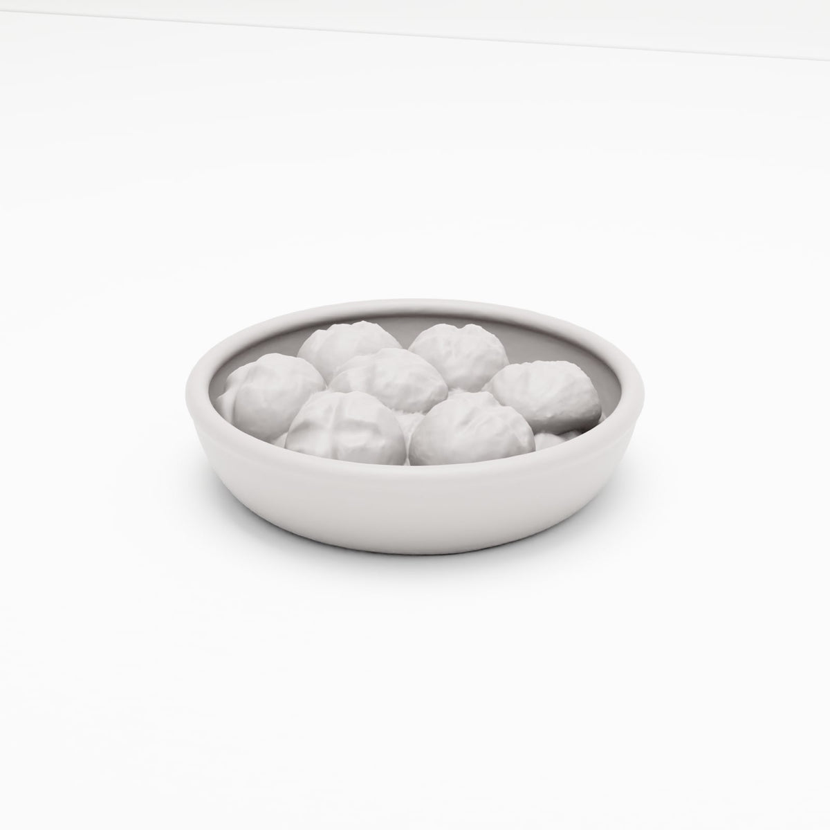 MyPortal 104 2: Diorama Küche & Tafel: Keramik-Brotschale mit Brötchen (Ref. 104D)