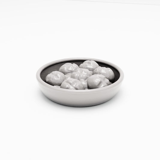 MyPortal 105 0: Diorama Küche: Keramikschale mit Brötchen (Ref. 105D)