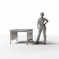 Diorama Modellbau Produktfoto 1: Diorama Möbel: Kleiner Büroschreibtisch (Ref. 1070D)
