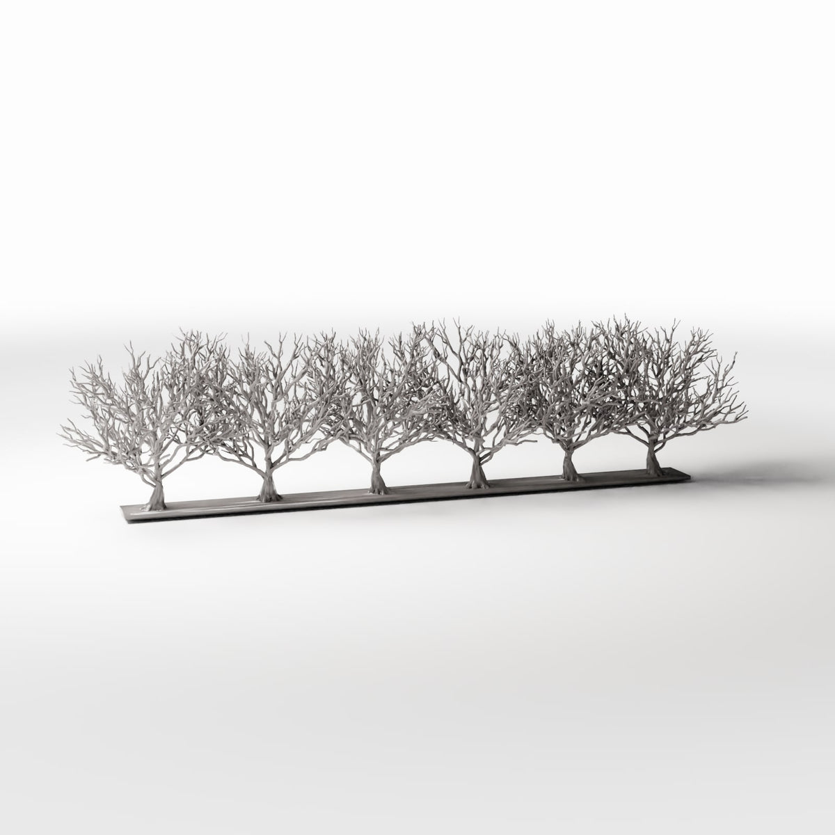 Productfoto diorama en modelbouw 3: Dioramaplanten: rij bladloze bomen (Ref. 1093D)