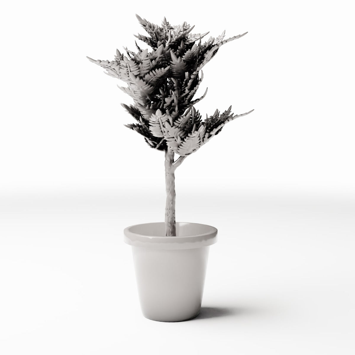 Productfoto diorama en modelbouw 0: Dioramaplanten: waaierplant in bloempot (Ref. 1095D)