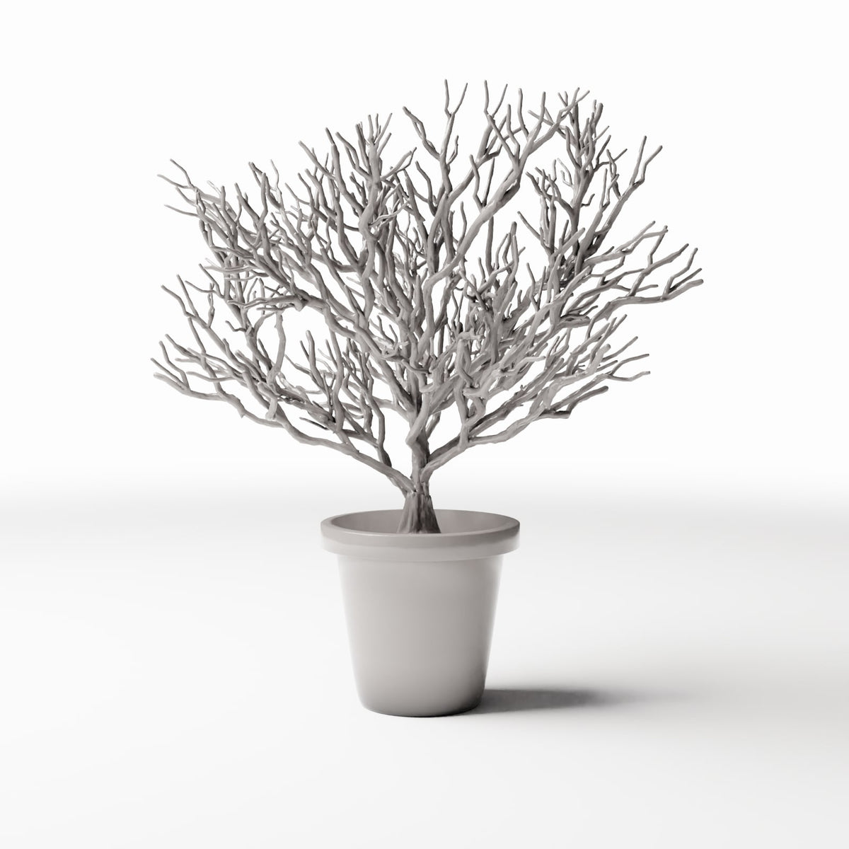 Productfoto diorama en modelbouw 2: Dioramaplanten: potplant met vertakte sierstruik (Ref. 1096D)