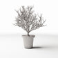 Productfoto diorama en modelbouw 3: Dioramaplanten: potplant met vertakte sierstruik (Ref. 1096D)