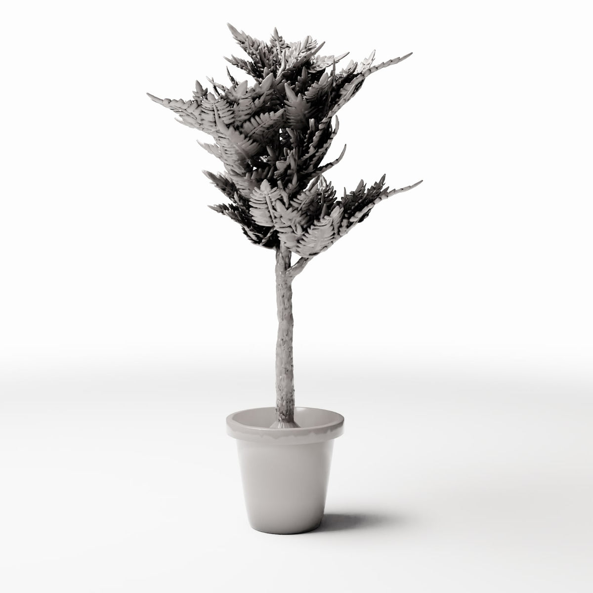 Productfoto diorama en modelbouw 0: Dioramaplanten: hangplant met varenbladeren in hangpot (Ref. 1097D)
