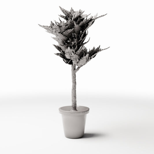 Productfoto diorama en modelbouw 0: Dioramaplanten: hangplant met varenbladeren in hangpot (Ref. 1097D)