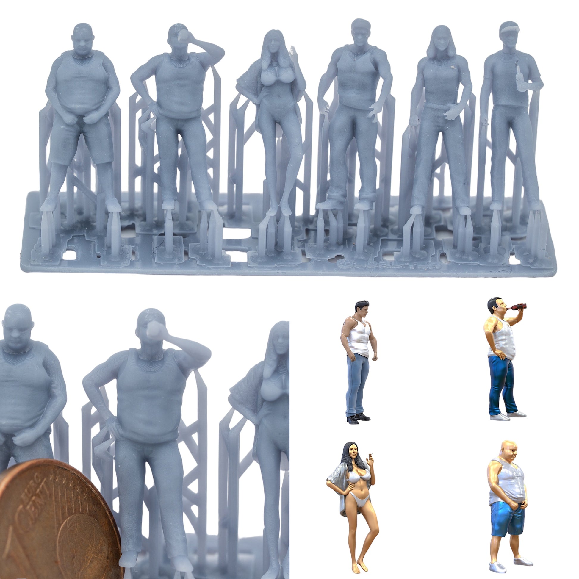 Productfoto Figuur H0, 1:72 - 0: Rowdy en Rüpel Figuren Set
