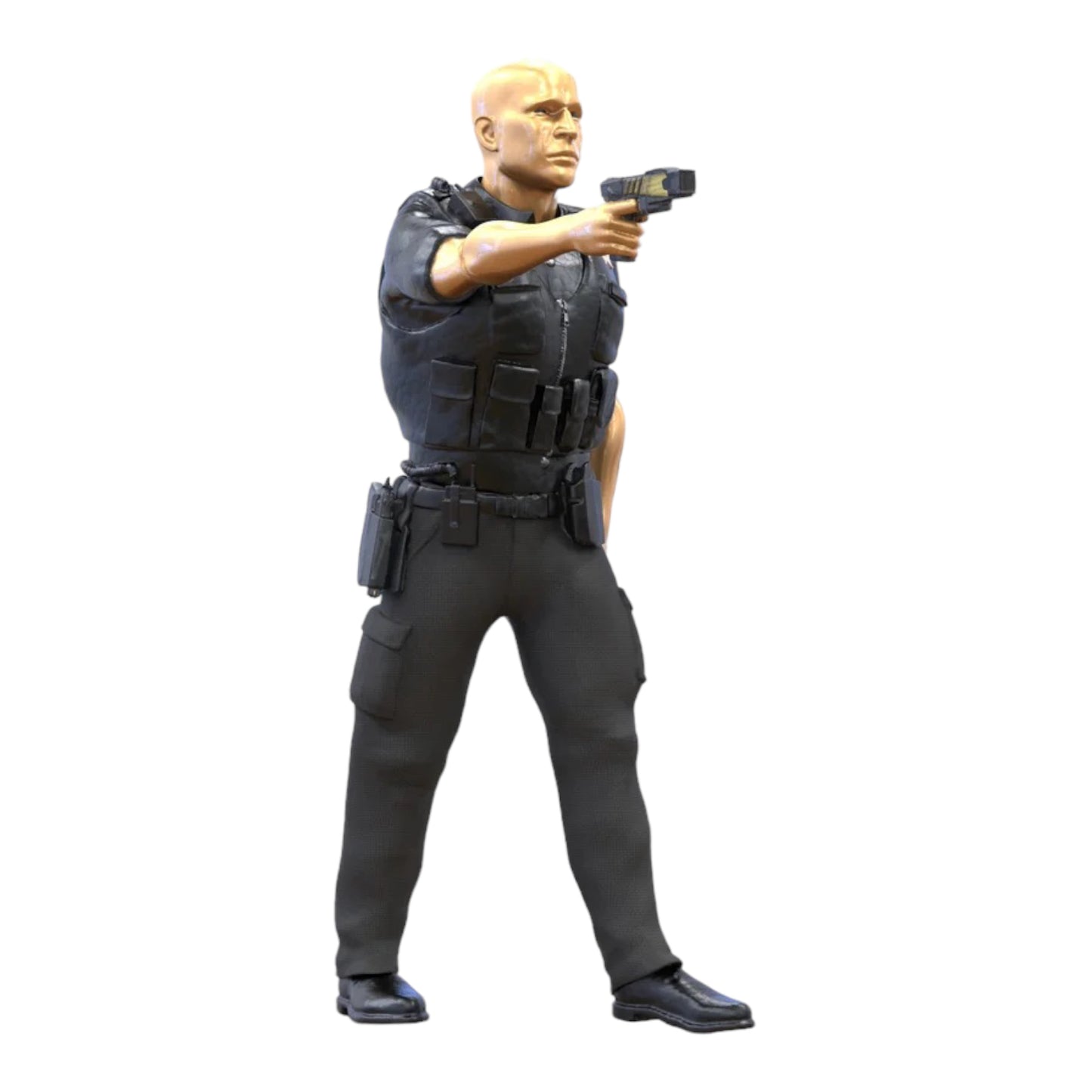 Productfoto diorama en modelbouw miniatuur figuur: politieagent 2