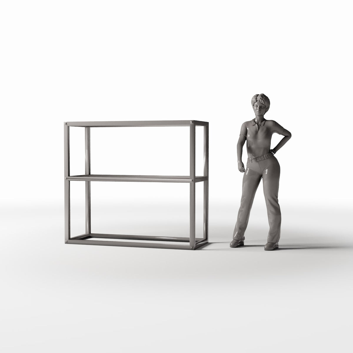 Productfoto diorama en modelbouw 1: Werkplaatsdiorama: bandenrek voor autowerkplaats (Ref. 1109D)