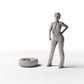 Productfoto diorama en modelbouw 1: Dioramawerkplaats: reservevrachtwagenband met velg (Ref. 1114D)