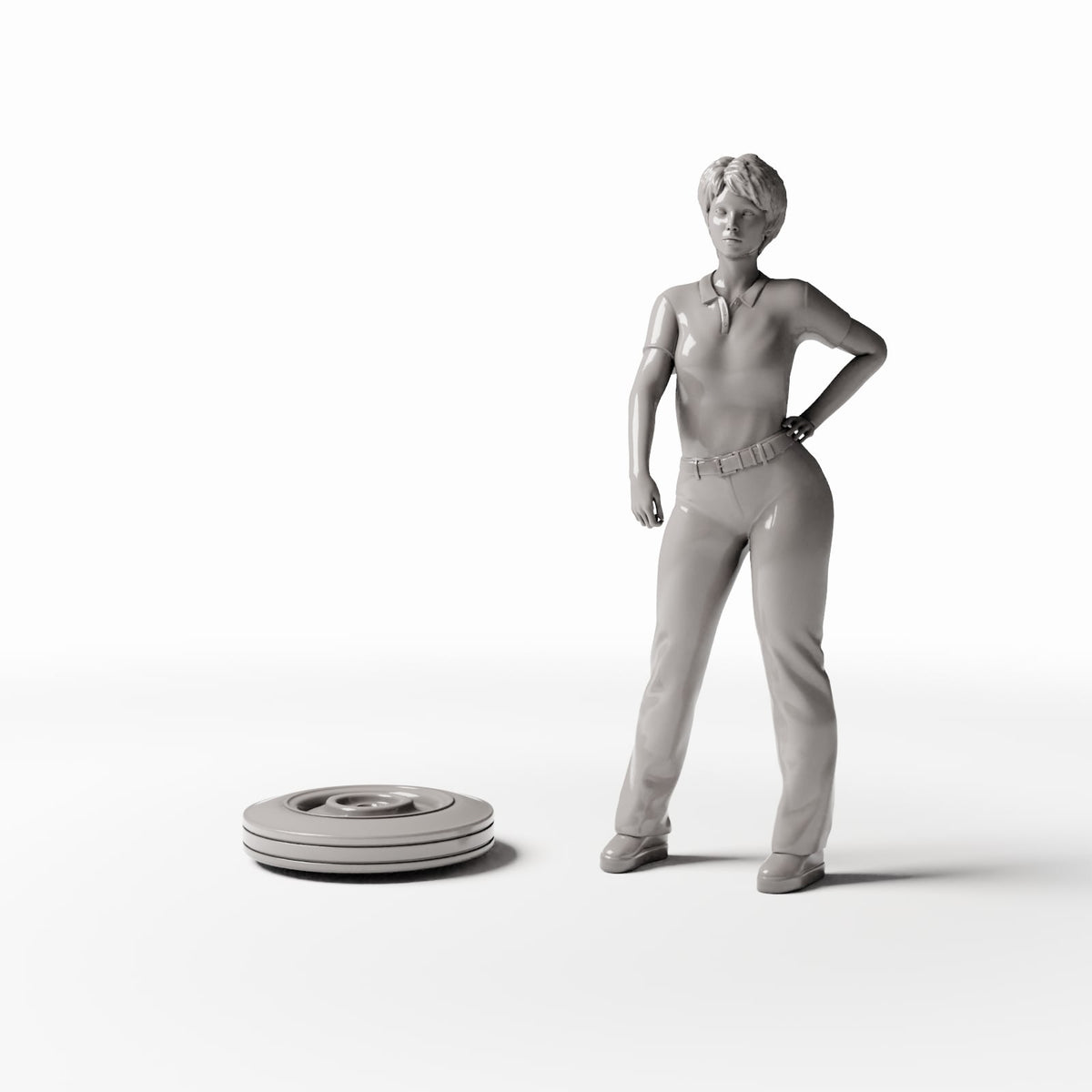 Productfoto diorama en modelbouw 1: Dioramawerkplaats: smal voertuigwiel met velg (Ref. 1115D)