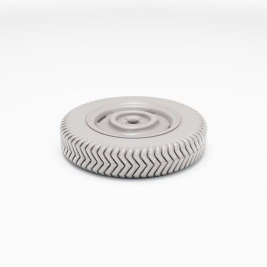 Productfoto diorama en modelbouw 0: Dioramawerkplaats: smal voertuigwiel met chevronprofiel (Ref. 1116D)
