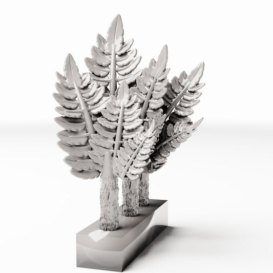 Productfoto diorama en modelbouw 0: Dioramaplanten: varens in plantenbak (Ref. 1186D)