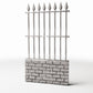 Productfoto diorama en modelbouw 0: Dioramahek: hoge, smalle muur met hekwerk (Ref. 1194D)