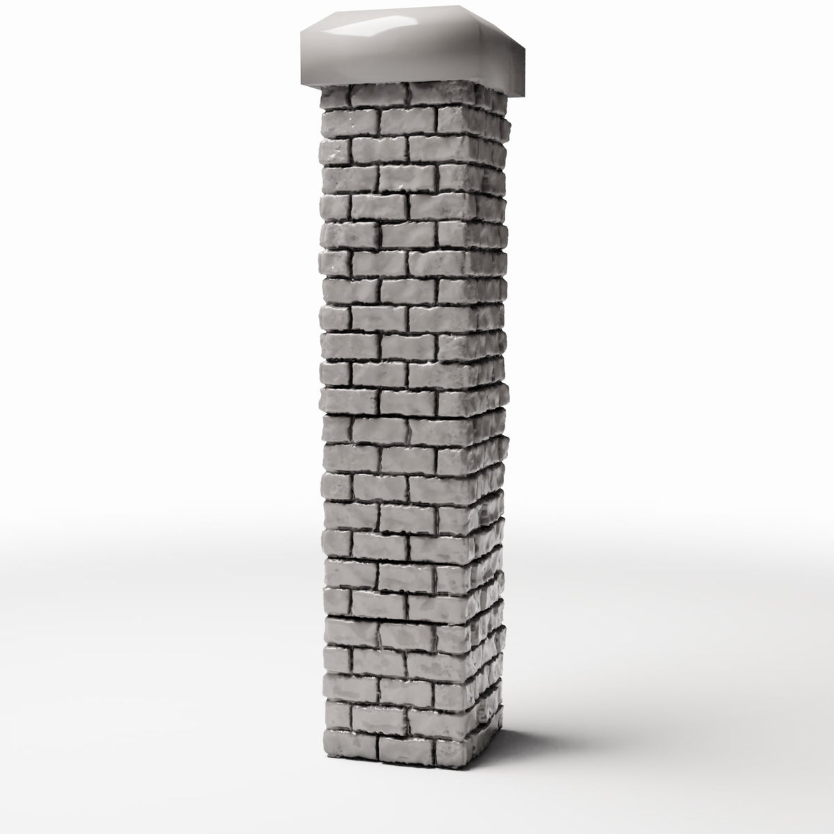 Diorama Modellbau Produktfoto 0: Diorama Gebäude: Hoher Mauerpfeiler mit Abdeckplatte (Ref. 1198D)