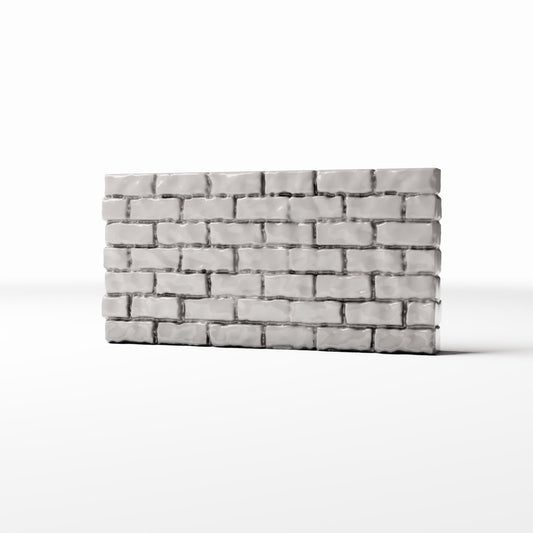 Productfoto diorama en modelbouw 0: Gebouw voor diorama: lage, smalle bakstenen muur (Ref. 1205D)
