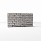 Productfoto diorama en modelbouw 3: Gebouw voor diorama: lage, smalle bakstenen muur (Ref. 1205D)