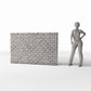 Productfoto diorama en modelbouw 1: Gebouw voor diorama: onbeschadigde bakstenen muur, breed (Ref. 1206D)