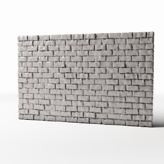 Productfoto diorama en modelbouw 0: Gebouw voor diorama: onbeschadigde bakstenen muur, breed (Ref. 1206D)