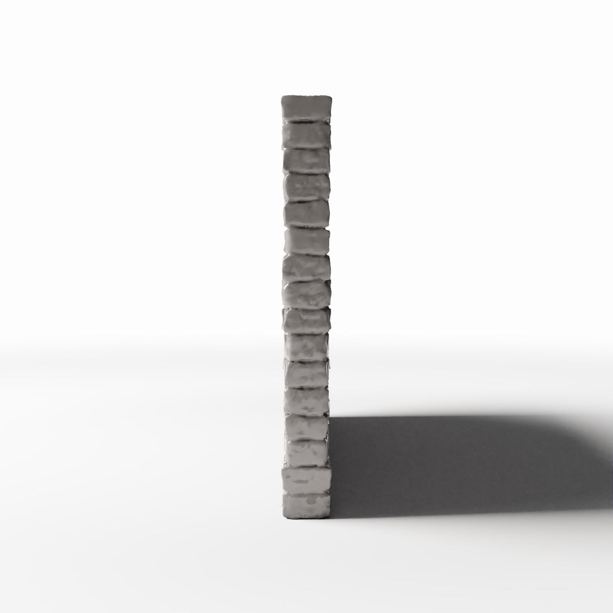 Productfoto diorama en modelbouw 2: Gebouw voor diorama: onbeschadigde bakstenen muur, breed (Ref. 1206D)