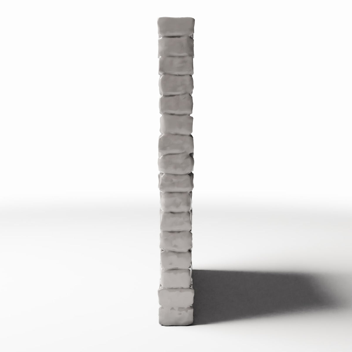 Productfoto diorama en modelbouw 2: Dioramagebouw: smalle intacte bakstenen muur (Ref. 1208D)