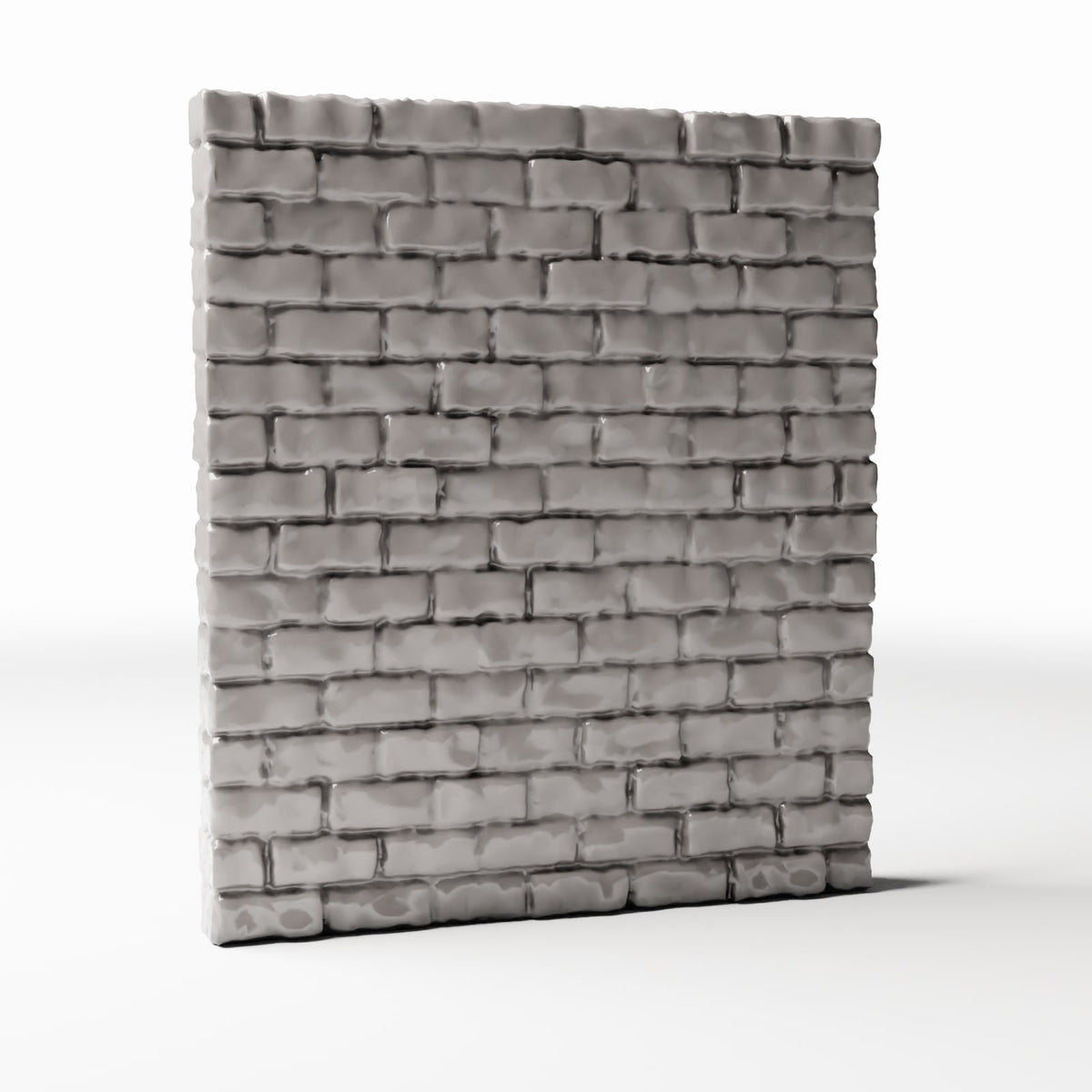 Productfoto diorama en modelbouw 3: Dioramagebouw: smalle intacte bakstenen muur (Ref. 1208D)