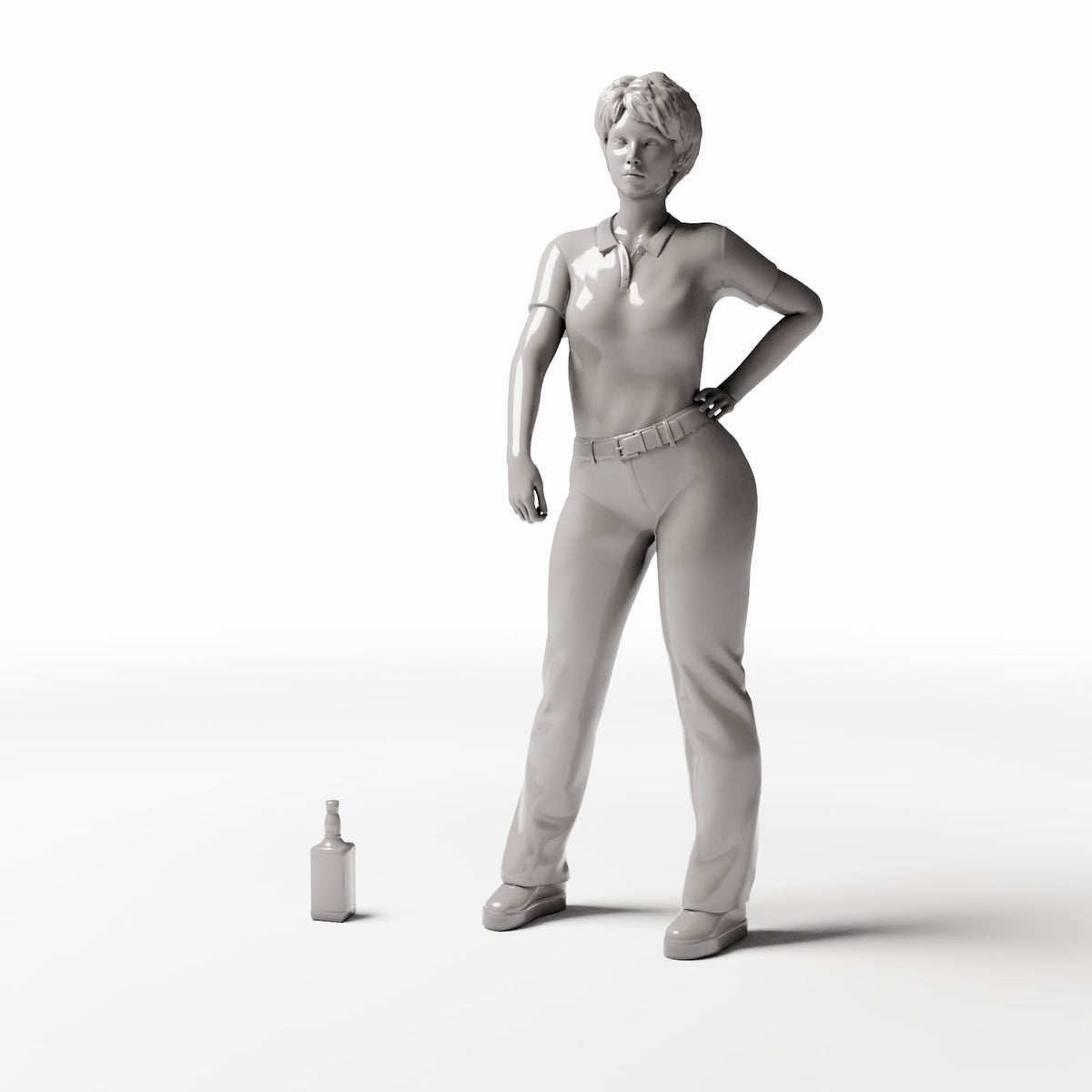 Productfoto diorama en modelbouw 1: Dioramakeuken: whiskyfles voor de bar (Ref. 1212D)