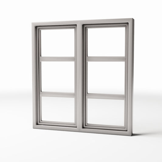 Productfoto diorama en modelbouw 0: Dioramagebouw: tweevleugelig roedenvenster (Ref. 1215D)