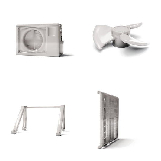 Diorama modelbouwproductfoto 0: Diorama-infrastructuur: airconditioningcondensor type B als module (Ref. 1225D)