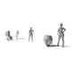 Diorama-modelbouw productfoto 1: diorama-infrastructuur: betonmixer als bouwset (Ref. 1227D)