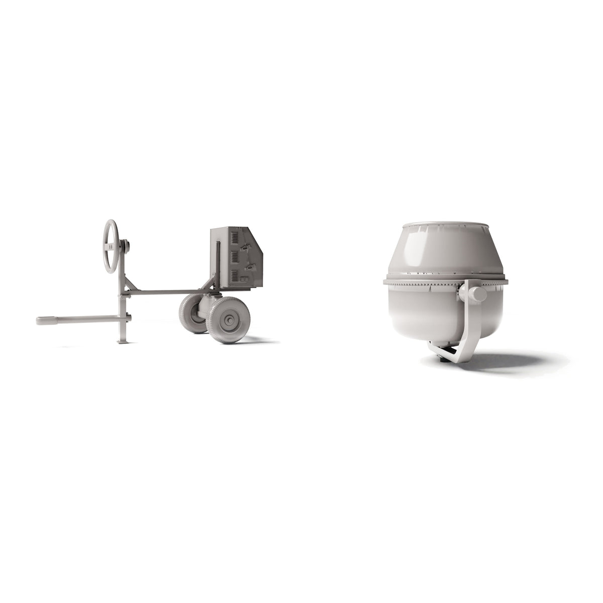 Diorama-modelbouw productfoto 3: diorama-infrastructuur: betonmixer als bouwpakket (Ref. 1227D)