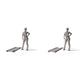 Diorama-modelbouw productfoto 1: diorama-infrastructuur: aluminium ladder als assemblage (Ref. 1228D)