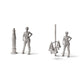 Diorama-modelbouw productfoto 1: Diorama-infrastructuur: antieke drievoudige straatlantaarn type B als bouwgroep (Ref. 1238D)