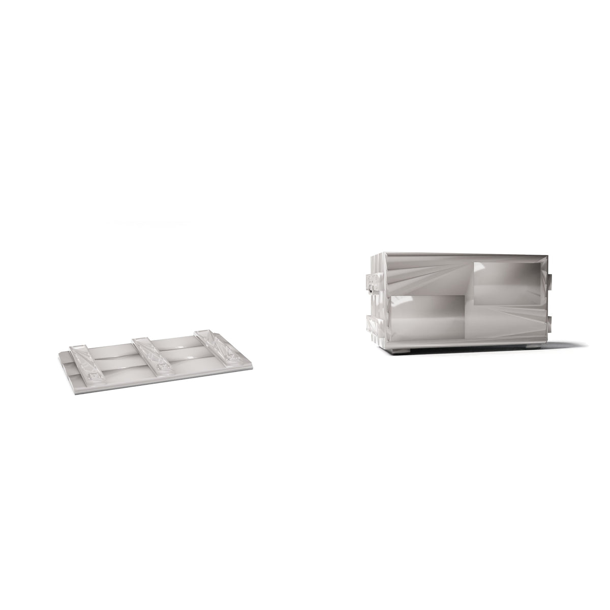 Diorama modelbouw productfoto 3: Diorama opslag & transport: militaire kist type A02 als bouwpakket (Ref. 1263D)