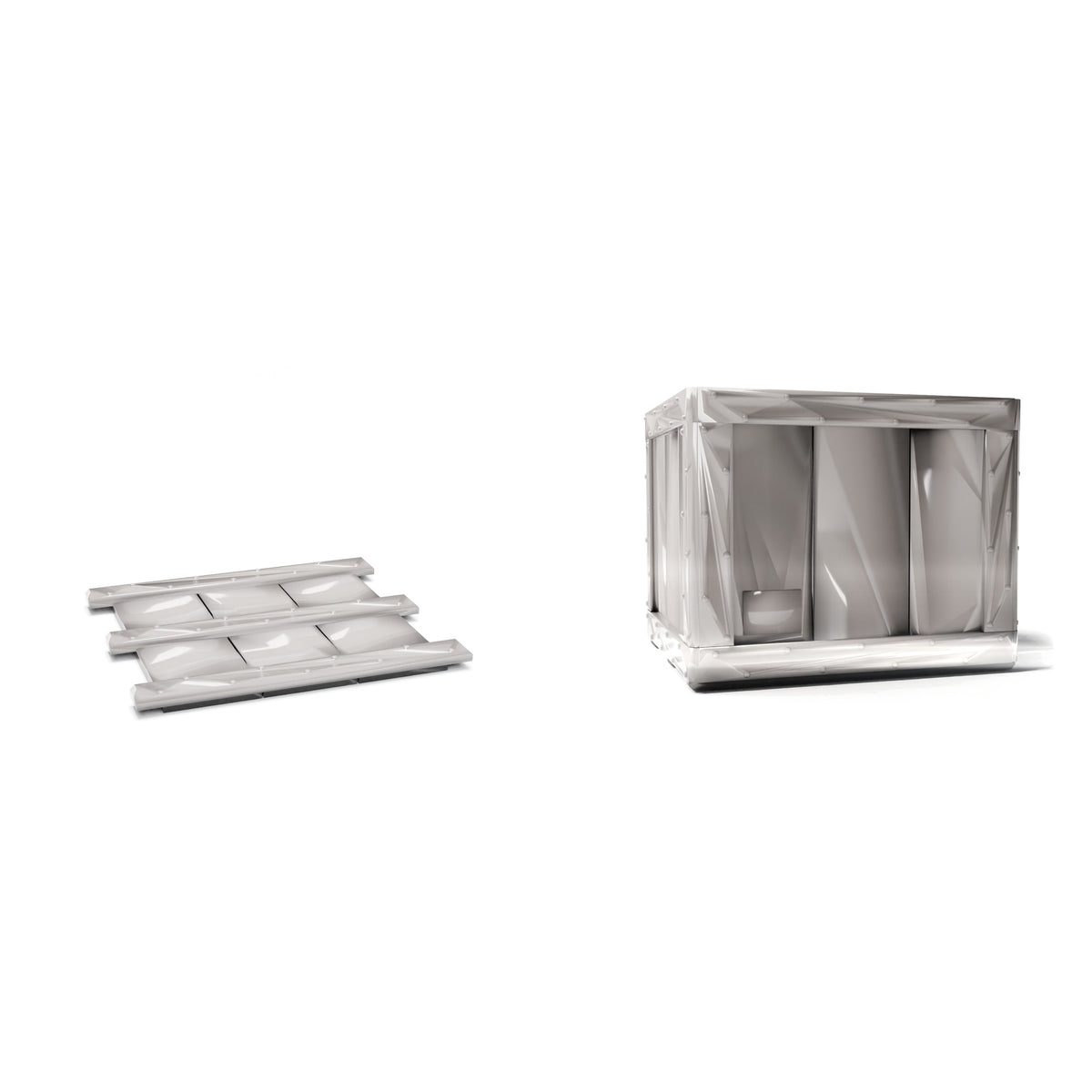 Dioramamodelbouw productfoto 3: Diorama-opslag & transport: militaire kist type B06 als bouwpakket (Ref. 1268D)