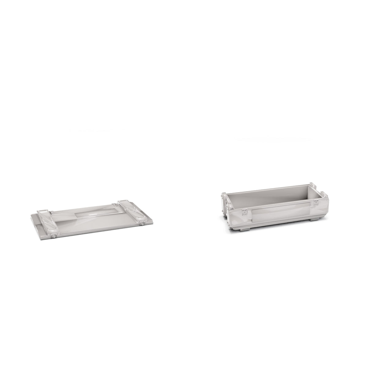 Diorama modelbouw productfoto 3: Diorama opslag en transport: militaire kist type C06 als bouwpakket (ref. 1271D)