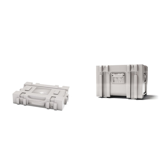 Diorama modelbouw productfoto 0: Diorama opslag & transport: militaire kist type D06 als bouwpakket (ref. 1276D)
