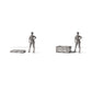 Diorama-modelbouwproductfoto 1: Diorama opslag & transport: militaire kist type D08 als bouwset (ref. 1277D)