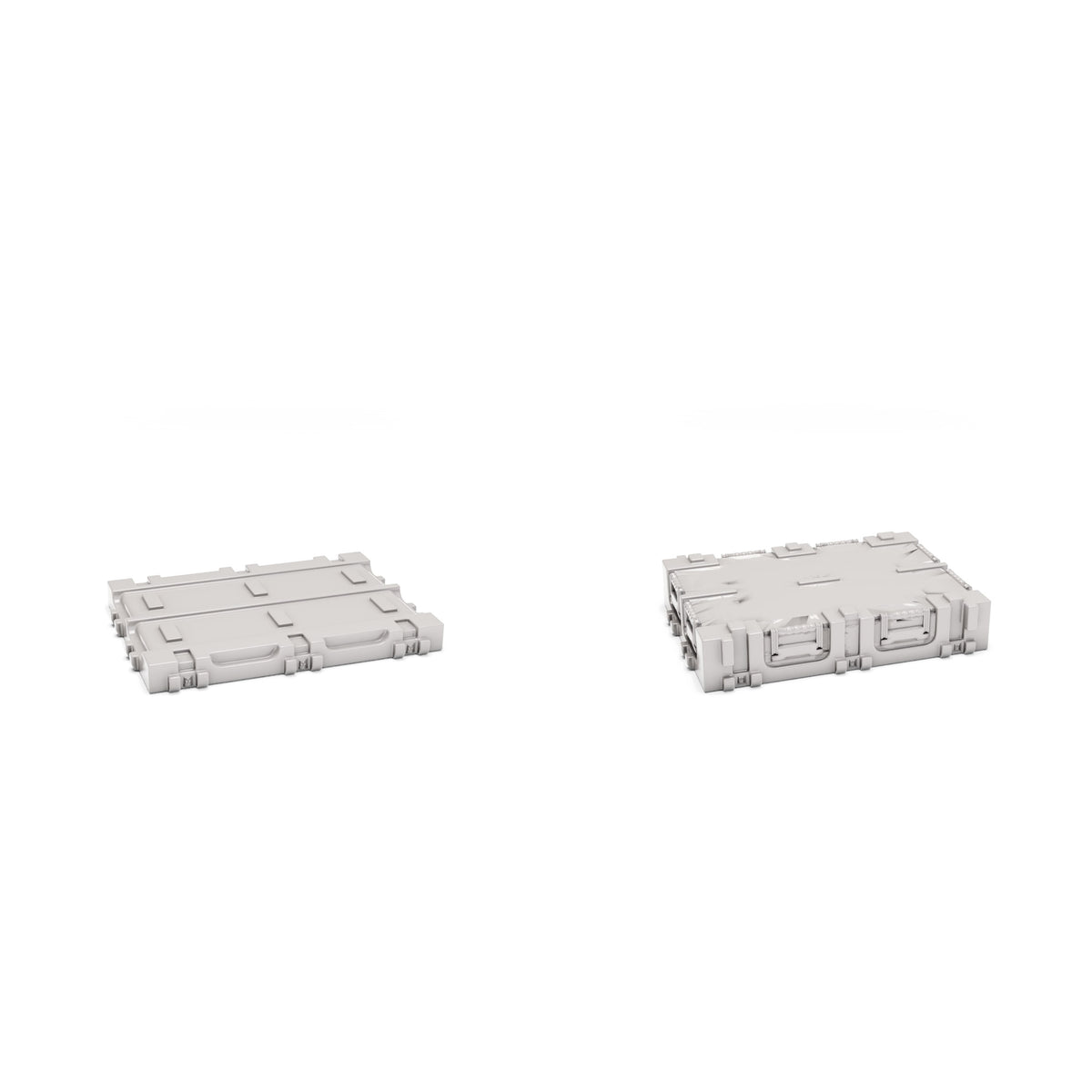 Diorama-modelbouw productfoto 3: Diorama opslag & transport: militaire kist type D10 als bouwpakket (ref. 1278D)